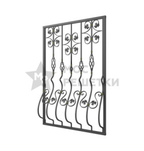 Решетка на окно дутая кованая 8-13